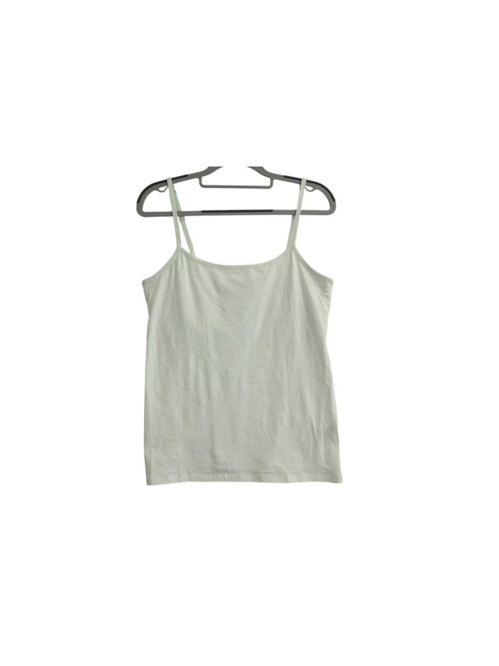 NWT Charter Club Shelf Bra Cami Tank Sz L White Adjustable Straps 100131814